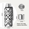thumbnail image 7 of 20 Oz Black Modern Art Geometric Coffee Tumbler Double Wall Insulated Stainless Steel Water Bottle | Metal Reusable Thermoses Flask with Cup Cap | Leak & Sweat Proof with Anti-Dust Lid, 7 of 7