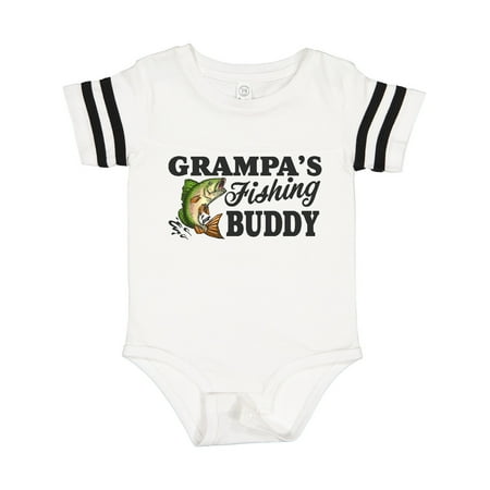 

Inktastic Grampa s Fishing Buddy Gift Baby Boy Bodysuit