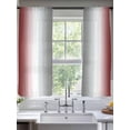 thumbnail image 3 of Sheer Curtains 63 Inches Long, Red Grey Light Filtering Window Curtains for Living Room/Bedroom, Gray Farmhouse Modern Rustic Rod Pocket Voile Sheer Curtain Drapes, 52"W x 63"L, 2 Panels, 3 of 8