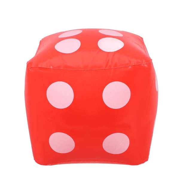 KAKOWELY Dados inflables gigantes para juegos, decoraciones con globos, dados inflables, divertidos juegos, decoraciones, accesorios para juegos de fiesta, suministros para fiestas en la piscina.