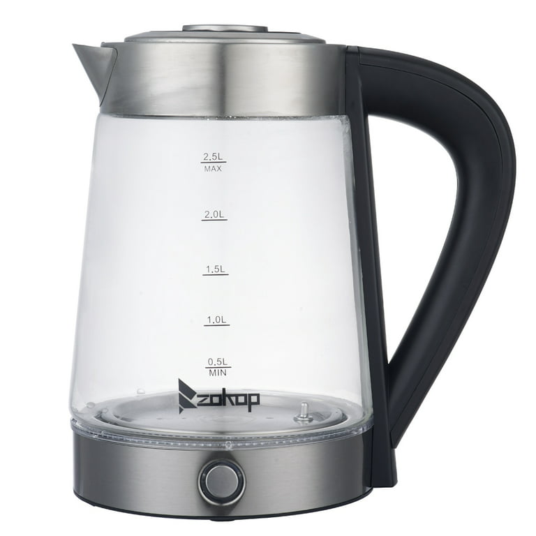 2200W 1.8L Electric kettle GlassTeapot Water kettle Hot Warm Water