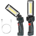thumbnail image 1 of Led Pocket Cob Work Light, Portable Usb Rechargeable Inspection Light With Magnetic Base, 5 Light Modes Ultra-bright Lantern For Diy Workshop, 1 of 5