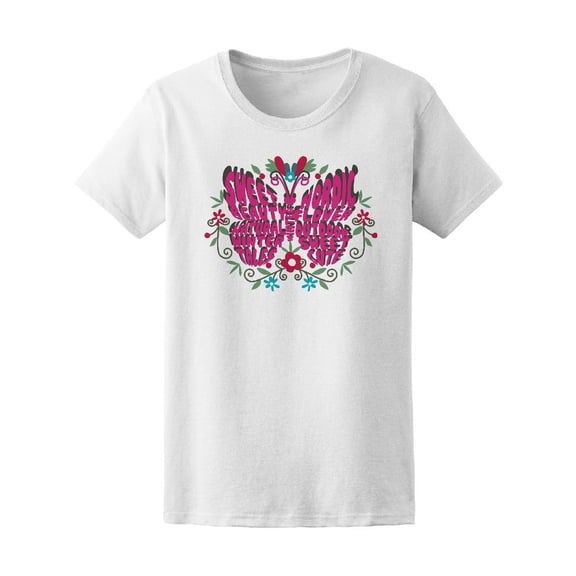 Beautiful Winter Butterfly Tee Women's -Image by Shutterstock