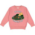 thumbnail image 2 of Inktastic My First Camping Trip-camping Hedgehog Toddler Sweatshirt, 2 of 4