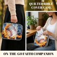 thumbnail image 6 of HELLHERO Baseball with Fire and Water Collision Bible Cover Case, Lightweight Smooth Zipper Quilted Bible Cover Polyester Fabric Bibles Study Bag for Daily Use Church Study, 6 of 9