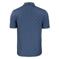 thumbnail image 3 of Men's Cutter & Buck Navy FC Dallas Pike Eco Pebble Print Stretch Recycled Polo, 3 of 3