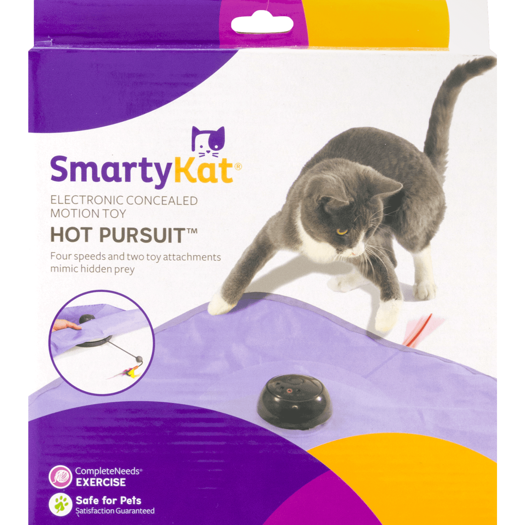 smartykat hot pursuit cat toy concealed motion toy