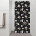 thumbnail image 2 of Pioneer Flower Floral Print Pattern Shower Curtain 36”x72", Bathroom Decorative Shower Curtain Set with 12 Hooks, Waterproof Washable, 2 of 5