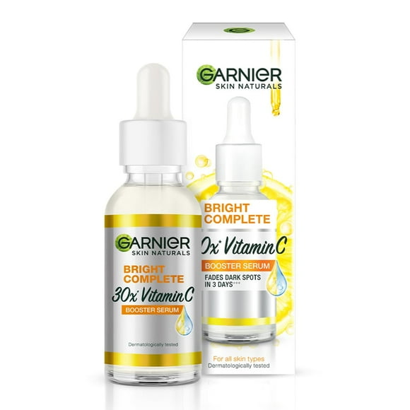 Garnier Skin Naturals , Sérum pour le Visage, Éclaircissant et Anti-Taches, Bright Complete Booster à la Vitamine C, 50 ml