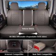 thumbnail image 3 of Ram Seat Covers Full Set,  Ram 1500 Seat Cover Compatible with 2002-2025  RAM 1500 2500 3500 Crew Quad Cab with Curved Bench, Coffee, 3 of 6
