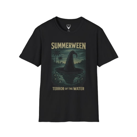Summerween Terror of the Water T-Shirt, Halloween Summer, Unisex Graphic Tee, Summer Celebration Shirt, Unique Gift for Fans
