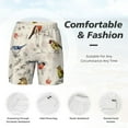 thumbnail image 4 of Kdxio Little Birds Print Men'S Swim Trunks With Compression Liner 7 Inch Inseam Quick Dry Swim Shorts, 4 of 7