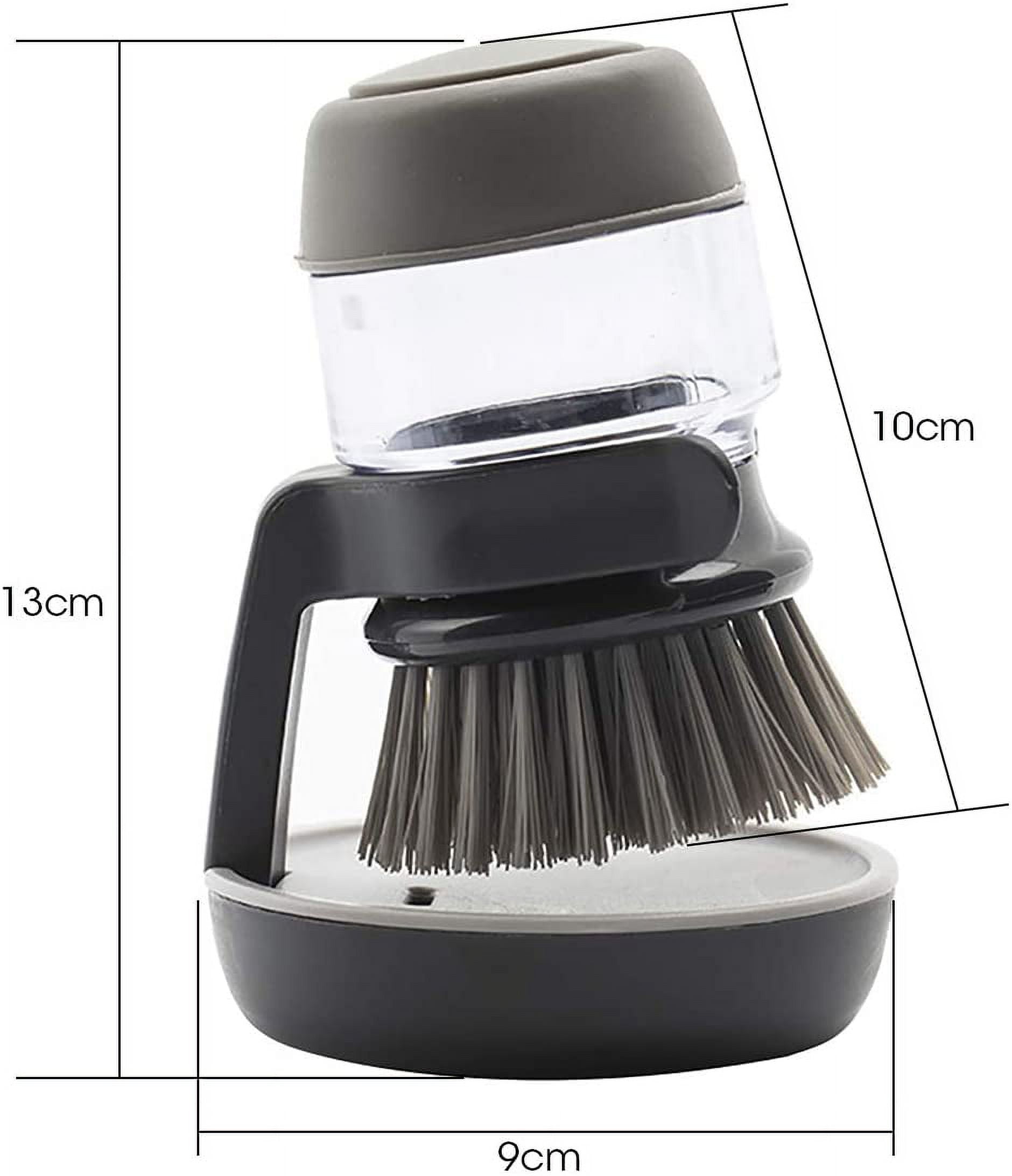 heylad Multipurpose Dish Brush with Handle, Kitchen Scrub Brushes for  Cleaning, Dish Scrubber with Stiff Bristles for Sink, Pots