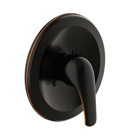 Design House Middleton II Transitional Escutcheon and Single Handle for Bathtub or Shower, Oil Rubbed Bronze
