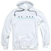 Trevco Concord Music-Concord Logo - Adult Pull-Over Hoodie - White & Large