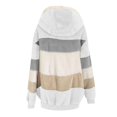 thumbnail image 4 of Birdeem Mode Femme Blouse à Manches Longues Ouverte devant Ample Patchwork avec Poches, 4 of 12
