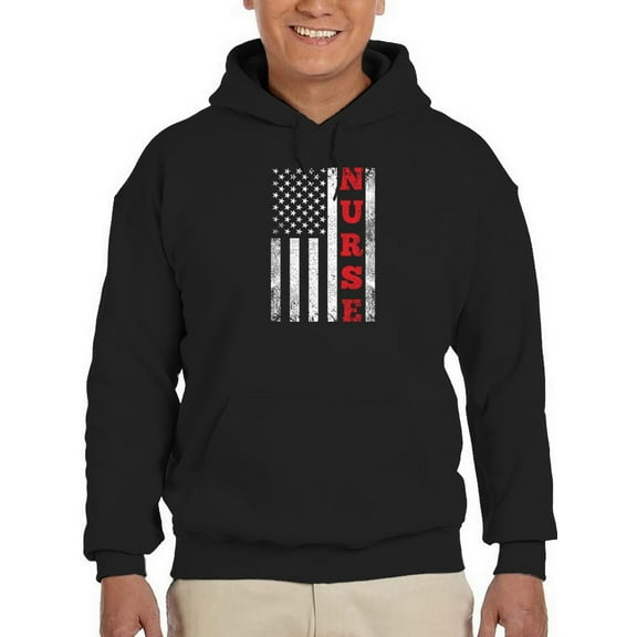 Usa Nurse Slogan Hoodie Men -GoatDeals Designs, Male x-Large