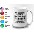 thumbnail image 3 of Musician Mug White 15oz - Very Good Music - Piano Player Pianist Artist Musician Music Lover, 3 of 7