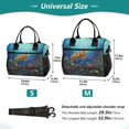 thumbnail image 2 of Turtles Corals Waterweed Cooler Bag Lunch Bag Soft Cooler Cooling Tote Insulated Lunch Box for Adult Men Women, 2 of 6