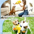 thumbnail image 6 of Interactive Squeaky Dog Chew Toy, Ideal Dog Toys for Chewers, Small, Medium & Large Dogs - Crinkle Duck (Yellow), Large, 6 of 8