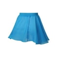 thumbnail image 2 of ZDHoor Girls Chiffon Pull On Ballet Dance Skirt Sheer Wrap Skirt Ballerina Dancewear,Sizes 2-16 Blue-B 15-16, 2 of 7