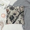 thumbnail image 2 of Qinduosi Throw Pillow Covers Vintage Floral with of Flowers on Roses Delphinium Cushion Pillow Case Inches, 2 of 5