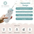thumbnail image 4 of The 730 Project Honey Bear Straw Cup, BPA-Free, 8 oz, Leak-Proof Lid, Bottle Brush & 4 Straws, Aqua/Peach, 2 Pack, 4 of 7