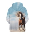 thumbnail image 2 of chaqlin Brown Horse Zip up Hoodies for Girls Boys Trendy Y2K Hooded Sweatshirt Lightweight Soft Long Sleeve Hoodie Jacket Kids Pullover Top with Pocket, 2 of 5