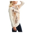 thumbnail image 2 of Harley-Davidson Women's Victorian Elegance V-Neck Long Sleeve Top - Cream (3XL), Harley Davidson, 2 of 3