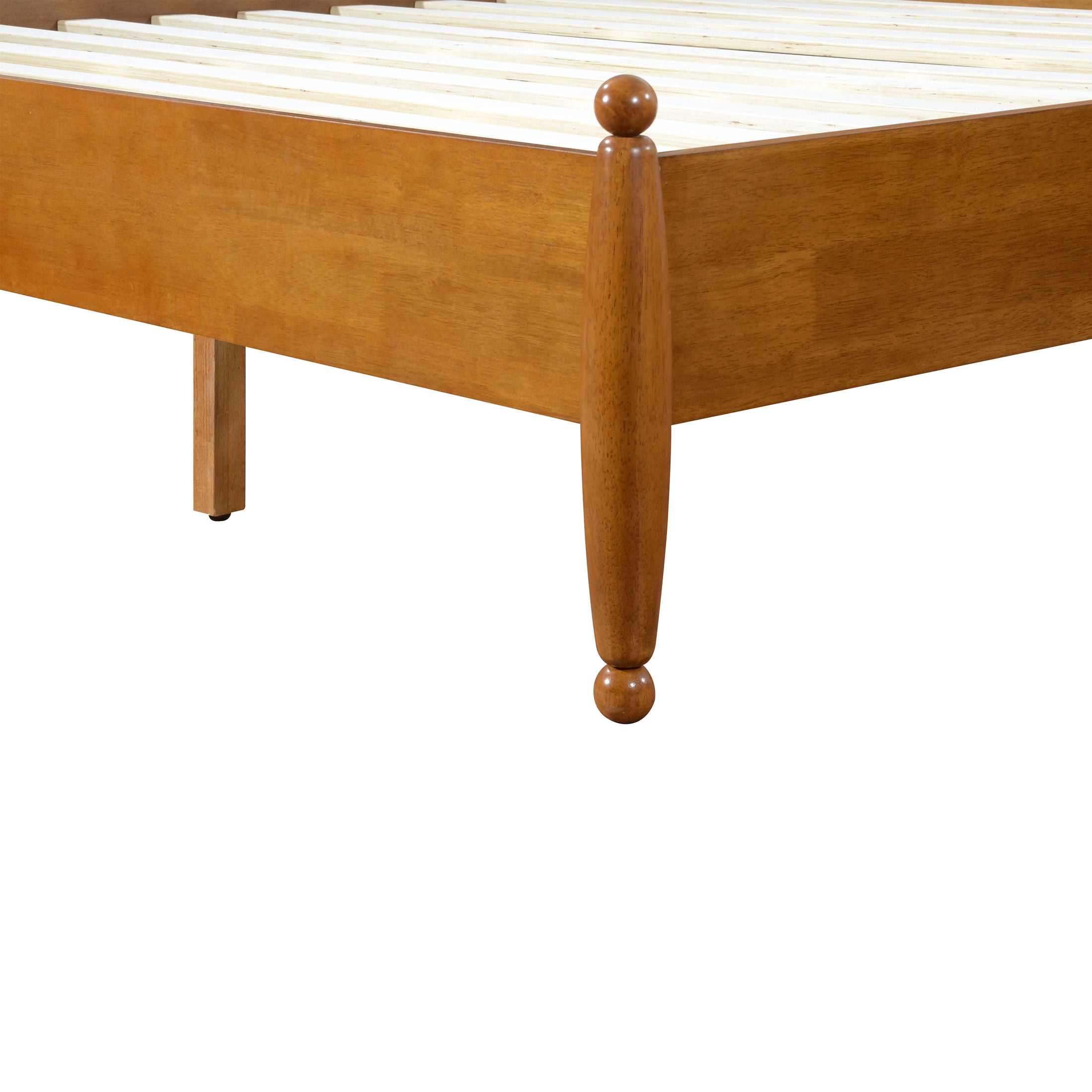Christopher Knight Home King Bedroom Set, Wood Bed with Curved Headboard and 2 Nightstands, Brown+Natural