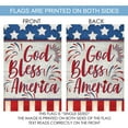 thumbnail image 2 of Husfou 12" x 18" Burlap 4th of July Garden Flag, God Bless America Patriotic Double-Sided, 2 of 7