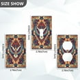 thumbnail image 7 of Yayeee Blank Wall Plate Cover 1-Gang 4.5"x2.7" Home Unused Decorative Outlet, Beige Geometric Eagle, 7 of 7