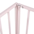 thumbnail image 6 of Twin Size Floor Bed for Kids, Montessori Floor Bed with Fence Rails and Door, Metal Playhouse Bed Frame for Boys & Girls, Pink, 6 of 9