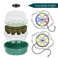 thumbnail image 3 of 13-Cell Round Seed Tray with LED Grow Lights, Humidity Vented Dome for Seedlings, Indoor Gardening Propagator, 3 of 6