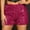 Hot Pink, variant on Womens Shorts Mid Rise Shorts Loose Solid Quick Dry Sequin Pull On Short Shorts for Women Slim