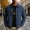 Blue, variant on Men's Workwear Jacket Fall New Solid Color Lapel Coat Fashion Versatile High-End Top Blue 3XL