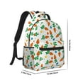 thumbnail image 2 of Yiaed Cute Carrot Print School Backpack College Backpack Daypacks for Students High School Spacious and Durable Daypack for Work and Travel-One Size, 2 of 6