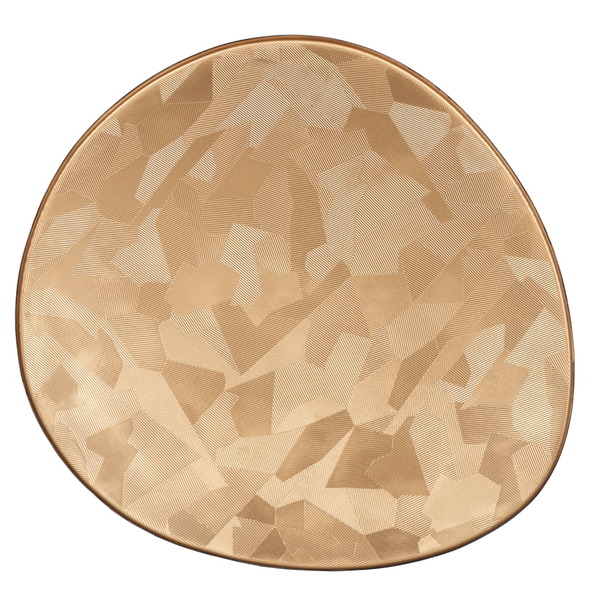 SAFAVIEH Hera Modern Oval Side Table, Taupe/Black