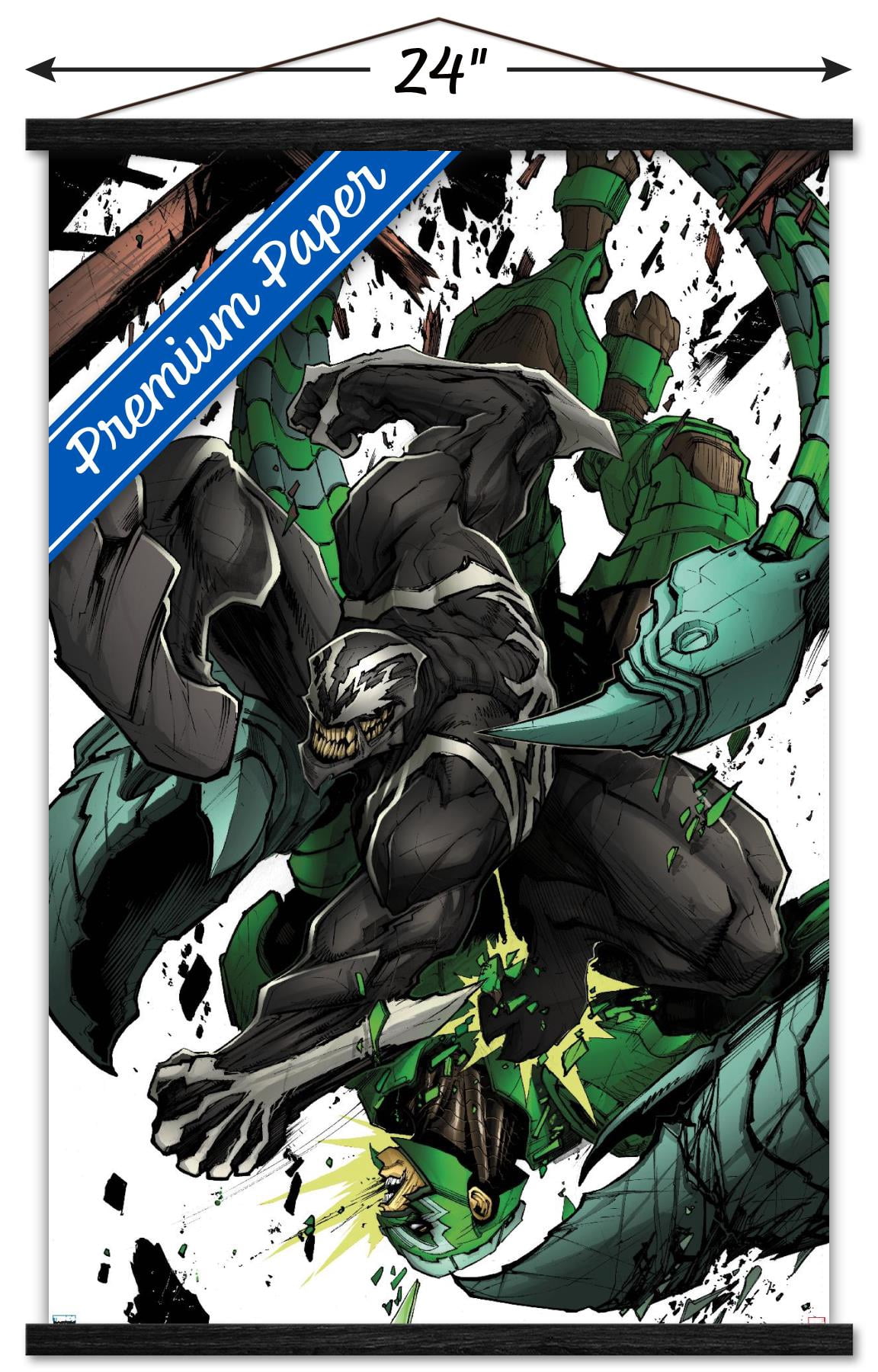 Marvel Comics - Scorpion - Venom #4 Wall Poster with Wooden Magnetic Frame, 22.375" x 34"