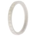 thumbnail image 1 of Anillo único de silicona con líneas apilables para boda - Plata de ROQ para mujer - Anillo de 8 mm, 1 of 1