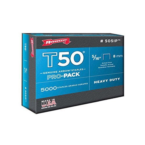 Arrow Fastener 505IP 5/16" T50 Staples 5000 Count