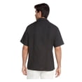 thumbnail image 4 of 9 Crowns Essentials Men's Guayabera Button Down Shirt (Black, X-Large), 4 of 4