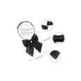 thumbnail image 2 of INSPIRE CHIC Women's Pre-tied Bowknot Adjustable Neck Strap Cute Bowtie 2 Pcs Black&Green, 2 of 6
