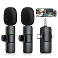 thumbnail image 1 of K15 Wireless Lavalier Microphone System: 3-in-1 Plug-and-Play Design with 3.5mm, Android & iOS Ports, Configuration, Real-Time Monitoring, Intelligent Noise Reduction, HD Audio Capture for Phones,, 1 of 6