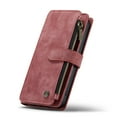 thumbnail image 5 of ELEHOLD Zipper Wallet Case Compatible with iPhone 14 Pro,PU Leather Soft TPU with Kickstand Shockproof Cash&Card Slot Full Len Protection Shock-Resistant Case Cover for iPhone14 Pro 6.1 inch ,Red, 5 of 14