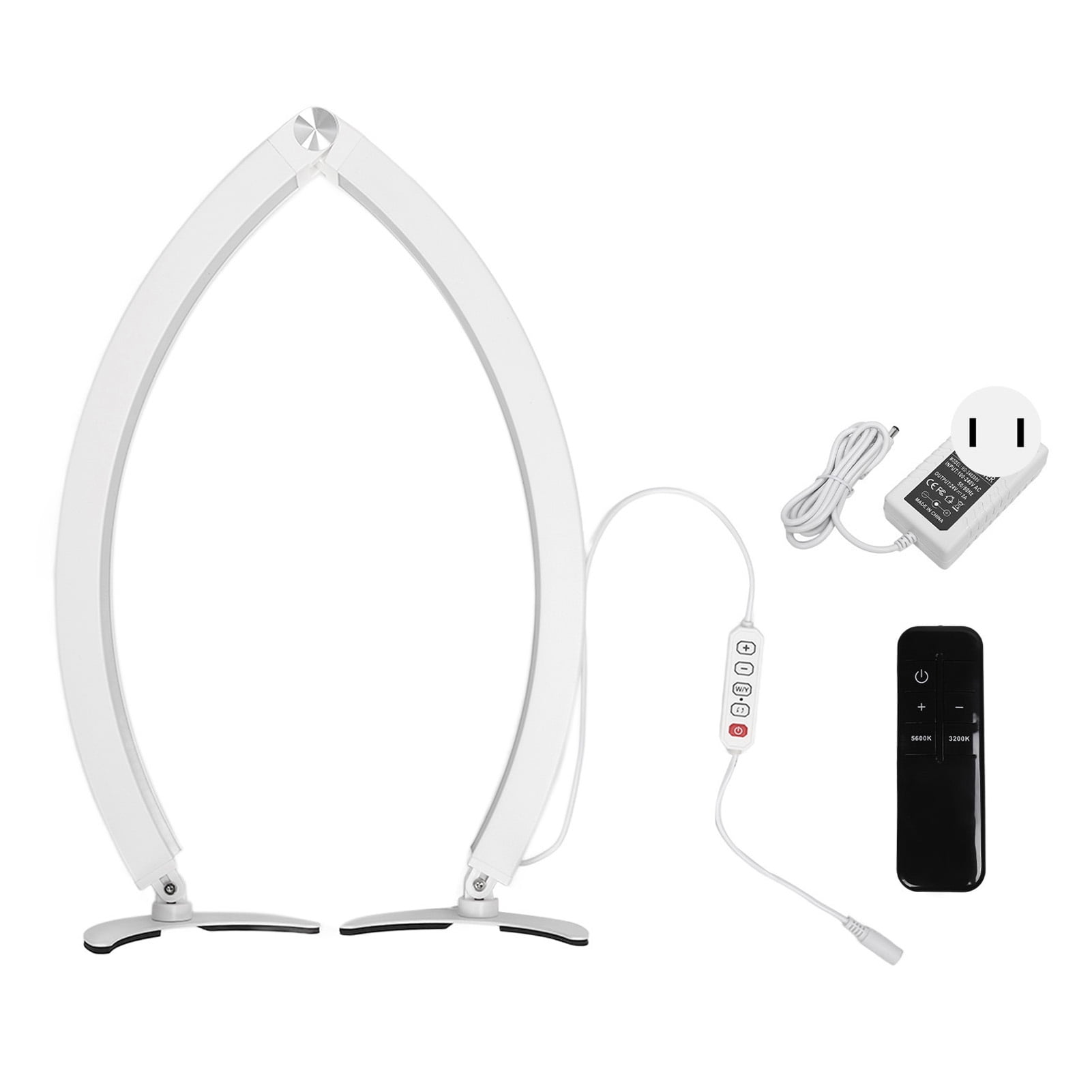 Half Moon LED Desk Lamp For Nail Tech & Estheticians - 30W, 3 Light Modes, Adjustable Brightness