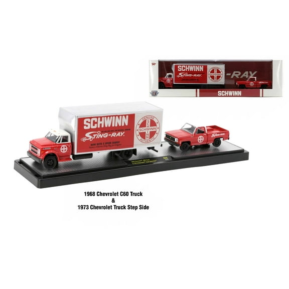 M2 Machines Auto Hauler 68 1968 Chevrolet C60 Truck And 1973 Chevy Truck Side