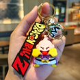 thumbnail image 1 of Creative New Dragon Ball Keychain PVC Cartoon Anime Figure Trunks Son Goku Piccolo Buu Vegeta Action Figures Key Chain Keyring, 1 of 5
