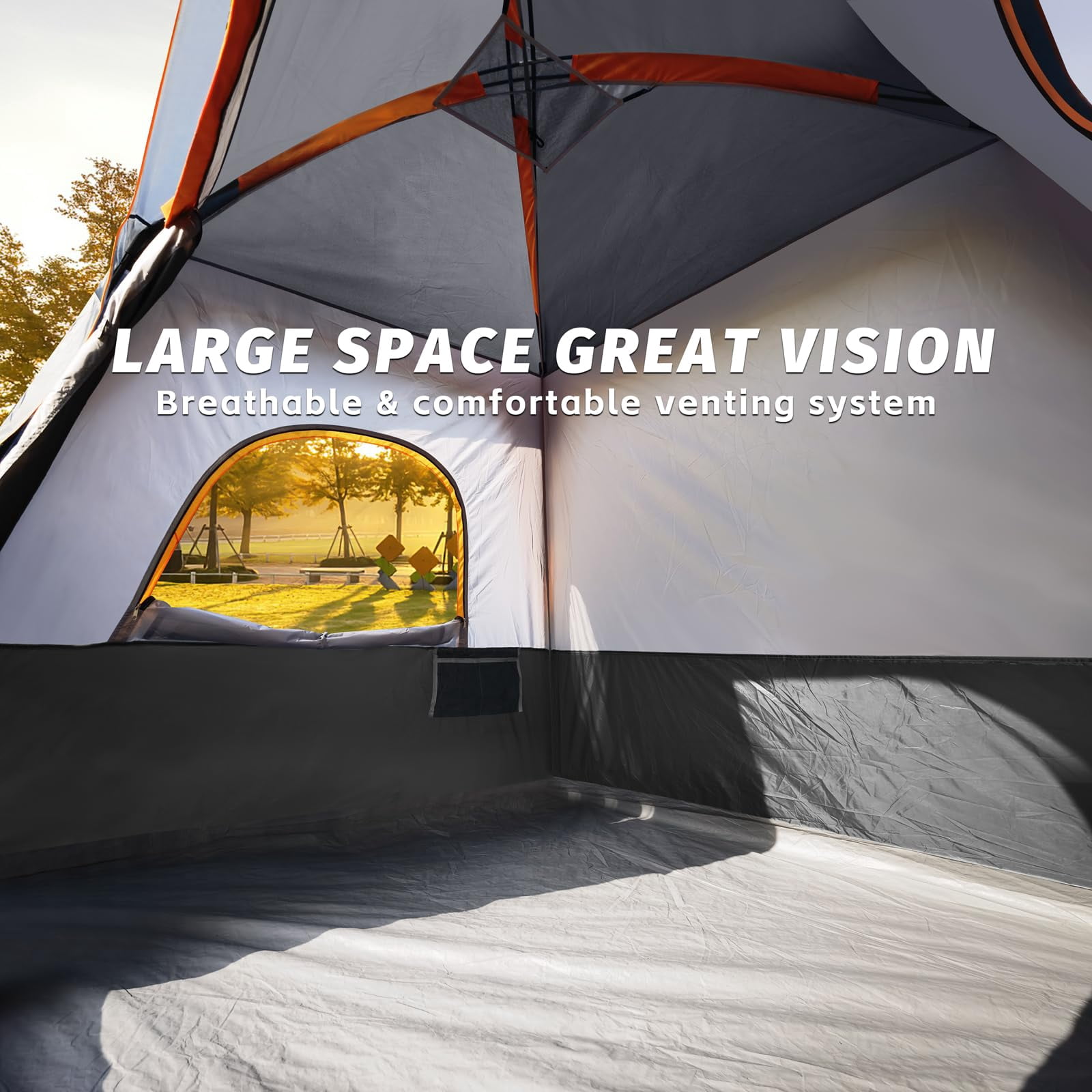 2/4/6/8 Person Tent  Portable Cabin Camping 4-person Easy Set Up Waterproof With Top Rainfly For Outdoor Camping/hiking