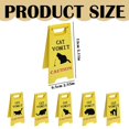 thumbnail image 3 of Ceimmolca Cat Vomit Sign Funny Cute Yard Warning Sign | Funny Cat Signs Decor Cat Dog Vomit Caution Sign Novelty Desk Decoration, 3 of 4